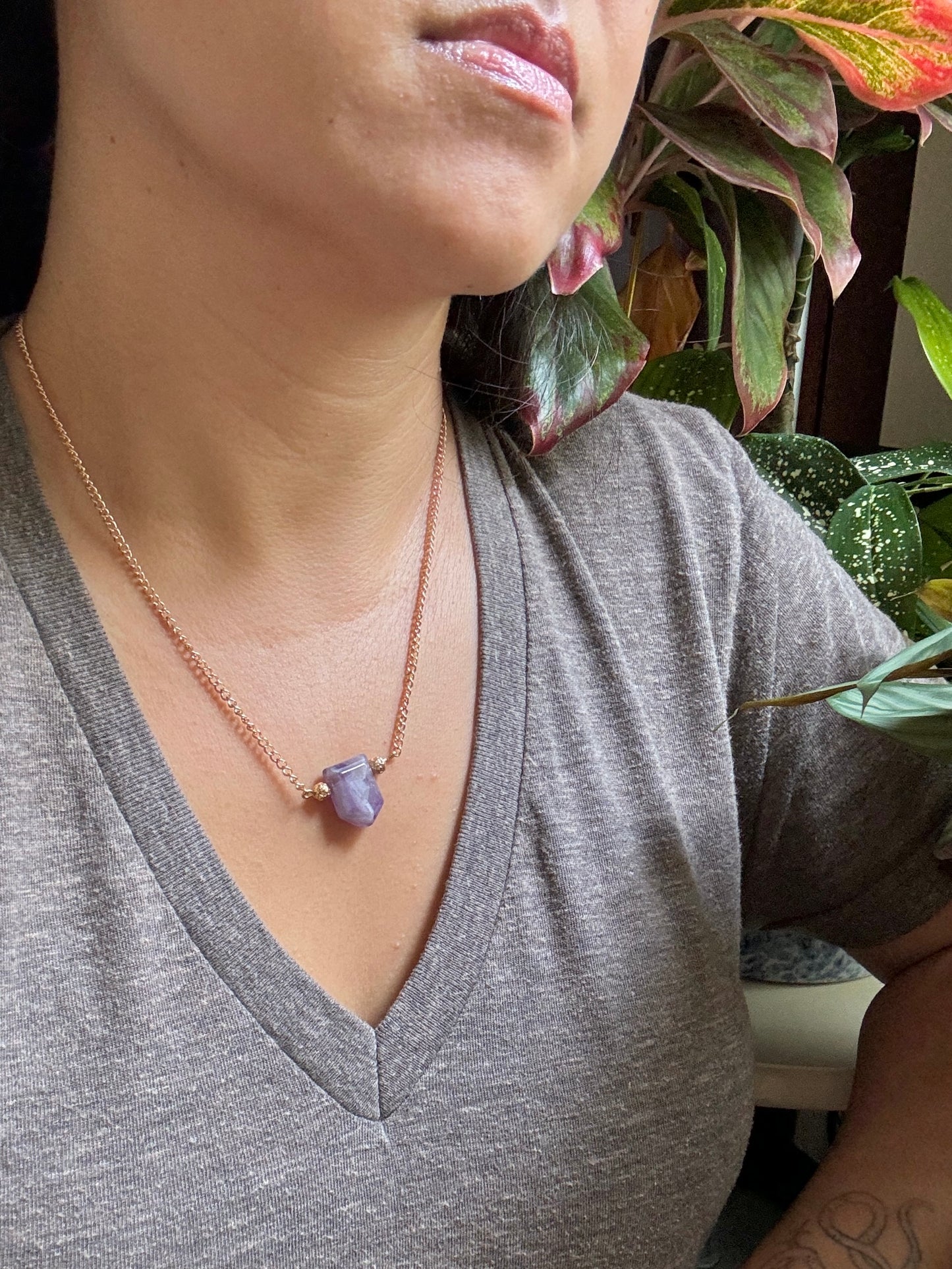 Amethyst Stone Necklace