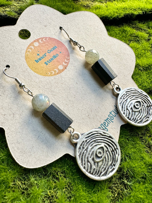 Labradorite earrings