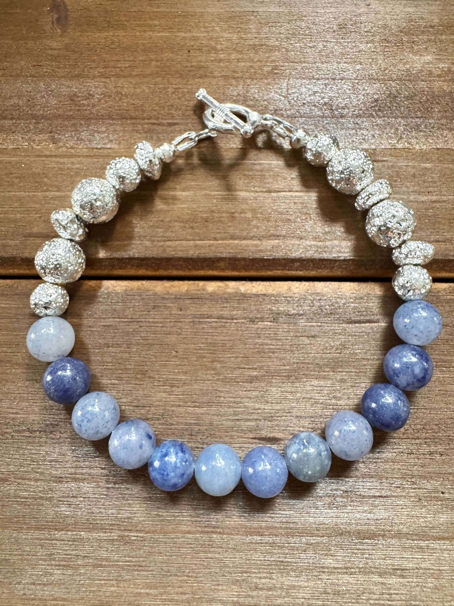 Blue Aventurine Toggle Bracelet