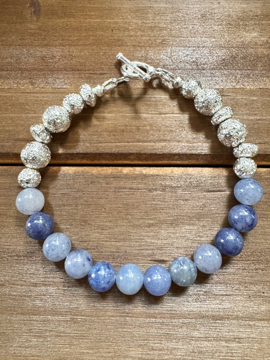 Blue Aventurine Toggle Bracelet