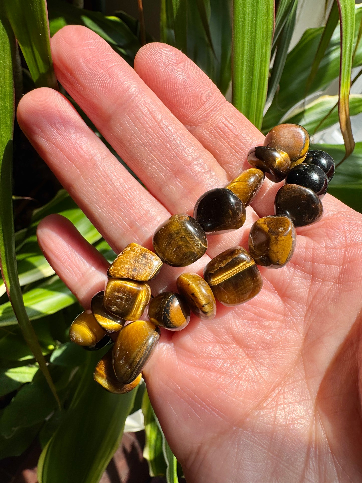 Black Tourmaline & Tiger’s Eye Toggle Bracelet