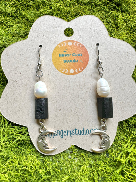 Sabrina Black Tourmaline Earrings