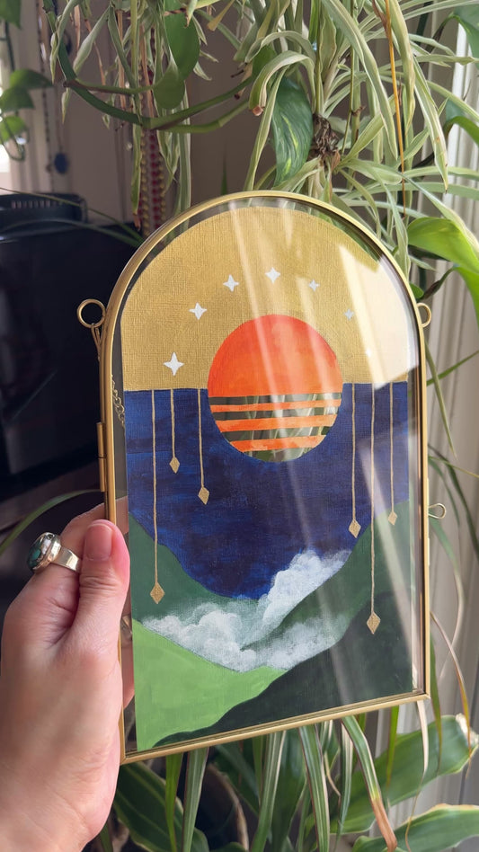 Star Wish | Glass Frame Original Art
